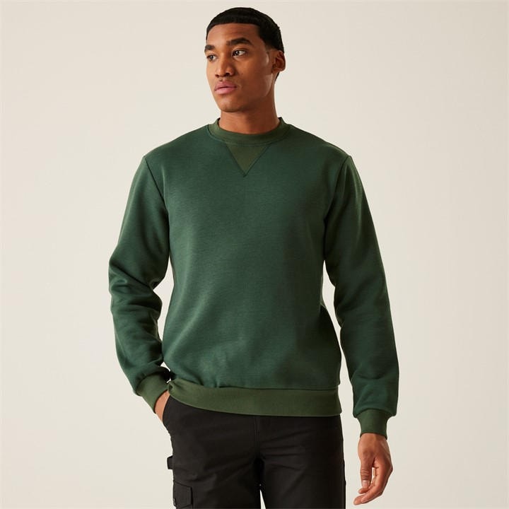 Regatta Men's Green Pro Crewneck Sweatshirt in Size XS, Sports Direct