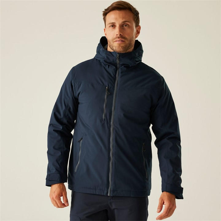 Regatta Men' Navy Seal Grey Navigate Insulated Jacket in Size S, Sports Direct