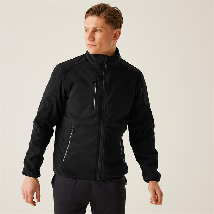 Regatta Men's Omicron Iii Waterproof Breathable Full Zip Fleece - Black - S - Image 3