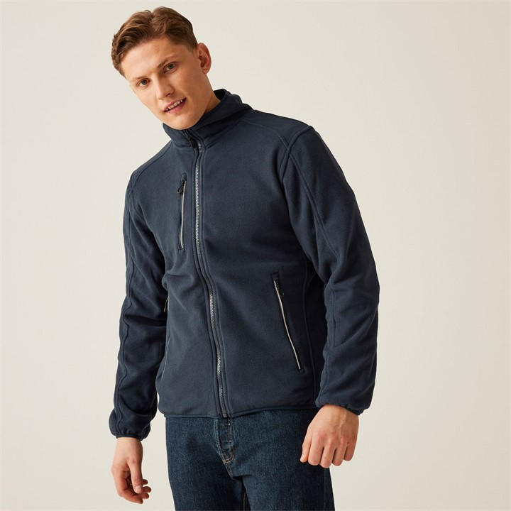 Regatta Men's Omicron Iii Waterproof Breathable Full Zip Fleece - Navy - M - Image 4