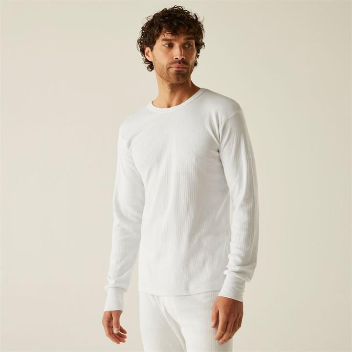 Regatta Men's White Long Sleeve Thermal Vest in Size 3XL, Sports Direct
