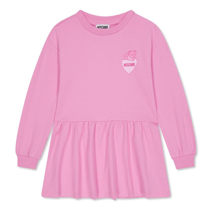 Moschino  Kids Pink Bear Dress in Size 9 - 10 Years, Sports Direct