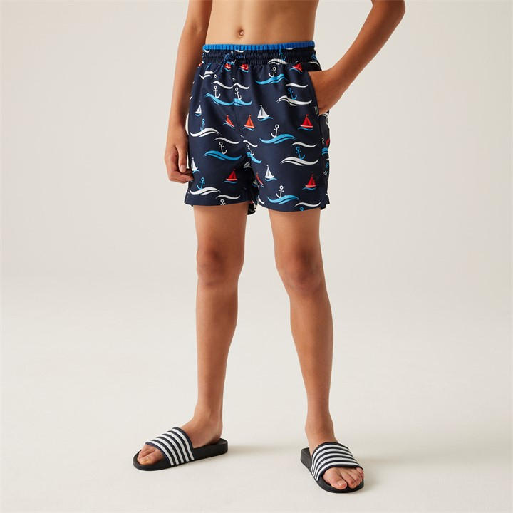 Regatta Boys Navy Boat Skander Iii Swim Shorts - Size 5