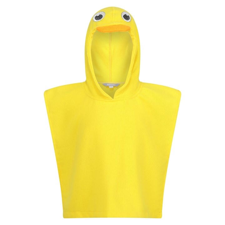 Regatta  Kids Pebbles The Duck(Sunbeam) Animal Towel Robe in Size C4-C6yrs, Sports Direct