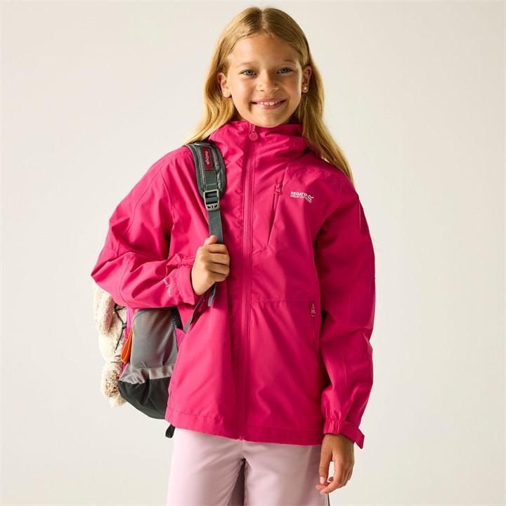 Regatta Boys Pink  Calderdale Iii Waterproof Shell in Size 9 - 10 Years, Sports Direct