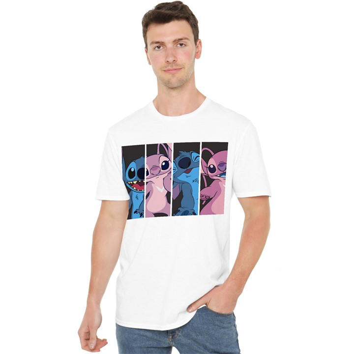 Disney Men's White Angel & Stitch Boxes T-Shirt in Size 2XL, Sports Direct