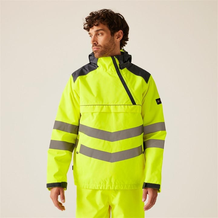 Regatta Men's Yellow Hi-Vis Waterproof Insulated Reflective Overhead Bo in Size L, Sports Direct