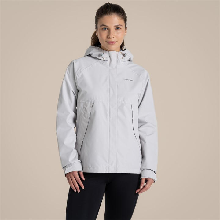 Craghoppers Women's Grey Ossus Waterproof Shell Jacket in Size 6, Sports Direct
