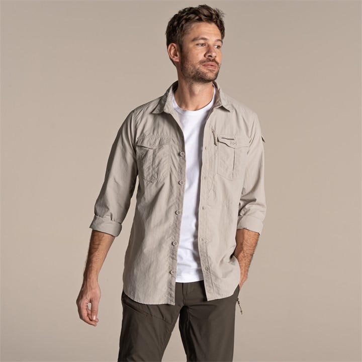 Craghoppers Men's White Nosilife Adventure Iii Quick-Drying Shirt in Size 2XL, Sports Direct
