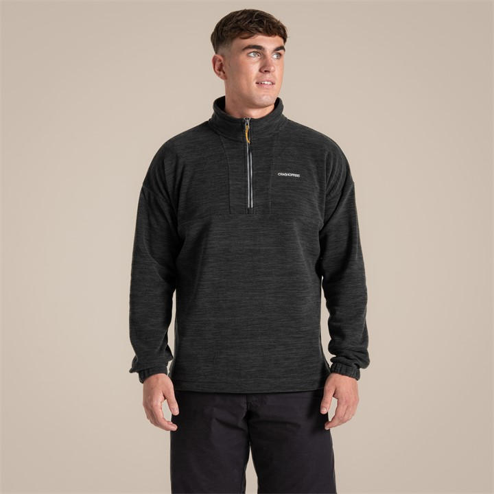 Craghoppers Men's Black Dofe Esk Half Zip Fleece in Size M, Sports Direct