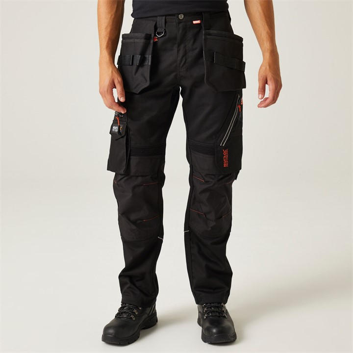 Regatta Men's Black Execute Holster Work Trousers in Size 34 R, Sports Direct