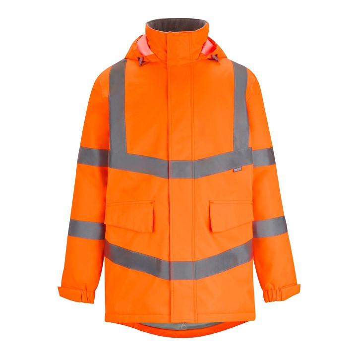 Regatta Men's Orange Hi-Vis Pro Dover Parka in Size M, Sports Direct