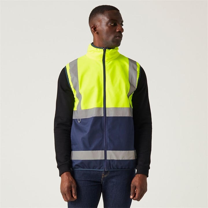 Regatta Men's Yellow Pro Hi-Vis Full Zip Gilet in Size 2XL, Sports Direct