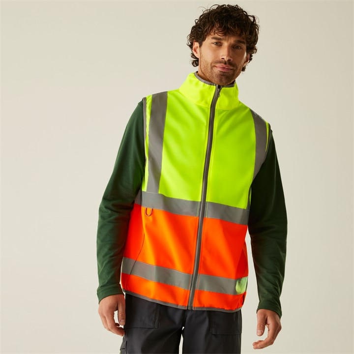 Regatta Men's Yellow Pro Hi-Vis Full Zip Gilet in Size 2XL, Sports Direct