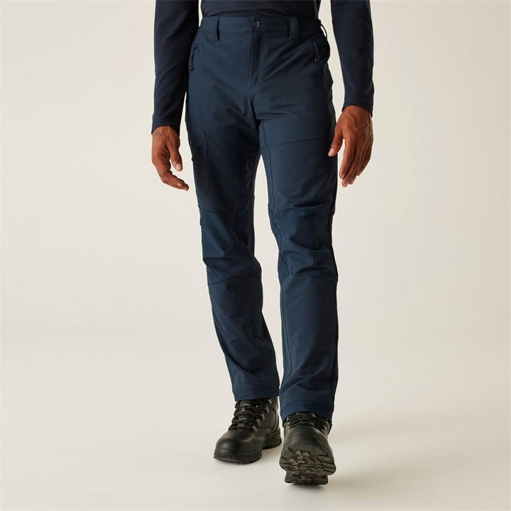 Regatta Men's Blue Prolite Softshell Stretch Trousers in Size 36, Sports Direct