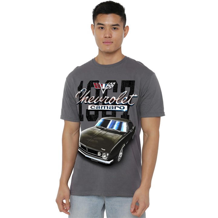 Men's Grey Other Chevrolet Classic Camaro C T Shirt Charcoal in Size 2XL, Sports Direct