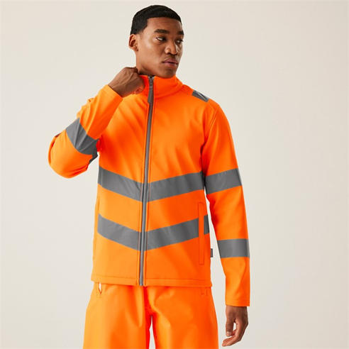 Regatta - Mens Hi-Vis Pro Contract Ablaze 2 Layer Softshell