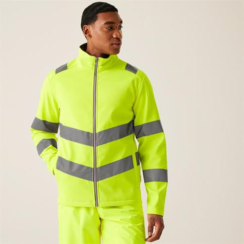 Regatta - Mens Hi-Vis Pro Contract Ablaze 2 Layer Softshell