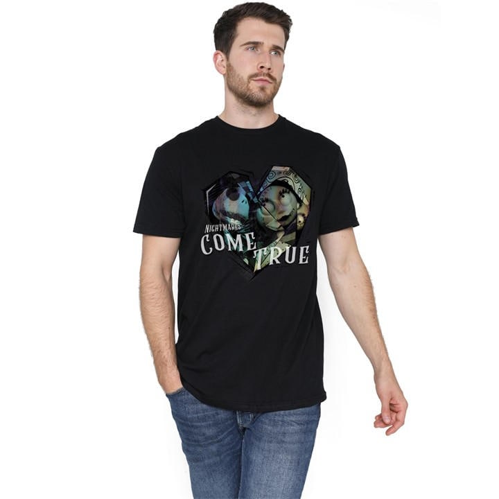The Nightmare Before Christmas Men's Black Nightmares Come Tru in Size 2XL, Sports Direct
