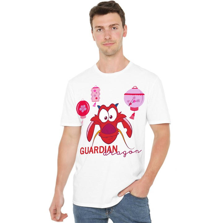 Disney Men's White Mulan Mushu Guardian Dragon T-Shirt in Size XL, Sports Direct