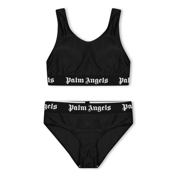 Palm Angels Girls Black Logo Bikini  in Size 9 - 10 Years, Sports Direct