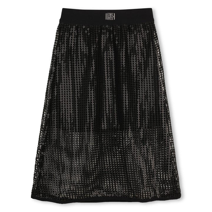 Dkny Girls Black Kids' Maxi Skirt in Size 9 - 10 Years, Sports Direct