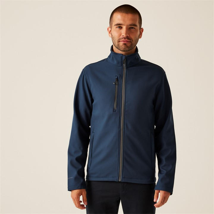 Regatta Men's Blue H/M Softshell Jacket in Size 2XL, Sports Direct