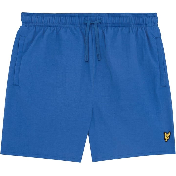 Lyle And Scott Boys Blue Logo Swimming Shorts Juniors Size 11