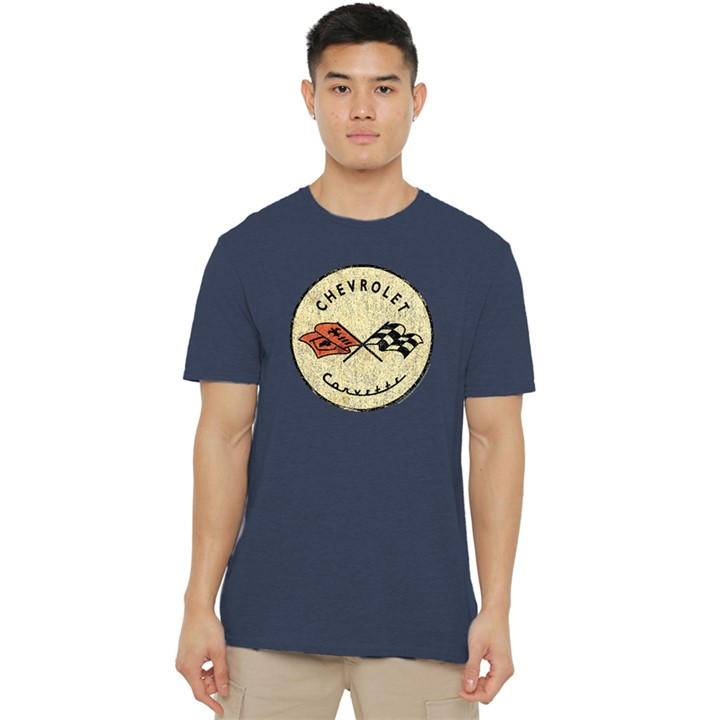 Men' Blue Other Chevrolet Old Vette T-Shirt Navy in Size S, Sports Direct