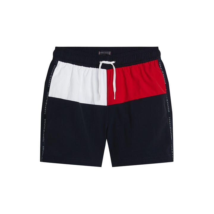Tommy Hilfiger Boys Blue Kids' Quick-Dry Drawstring Swim Shorts, Sports Direct