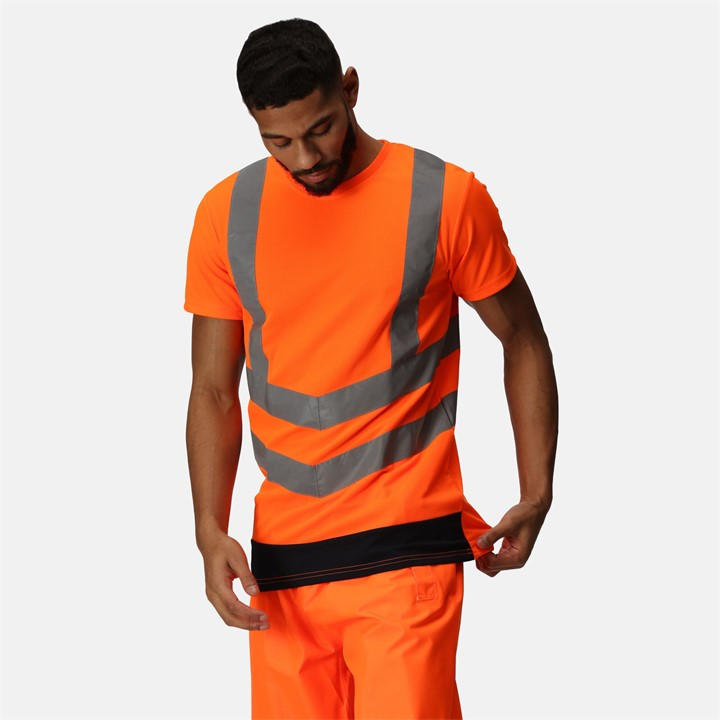 Regatta Men's Orange Hi-Vis T-Shirts in Size 3XL, Sports Direct