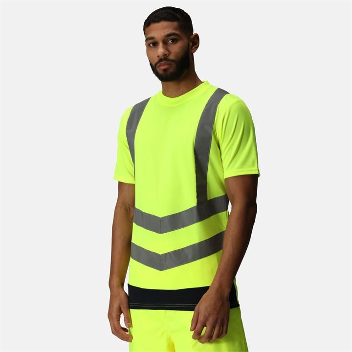 Regatta Men's Yellow Hi-Vis T-Shirts in Size XL, Sports Direct