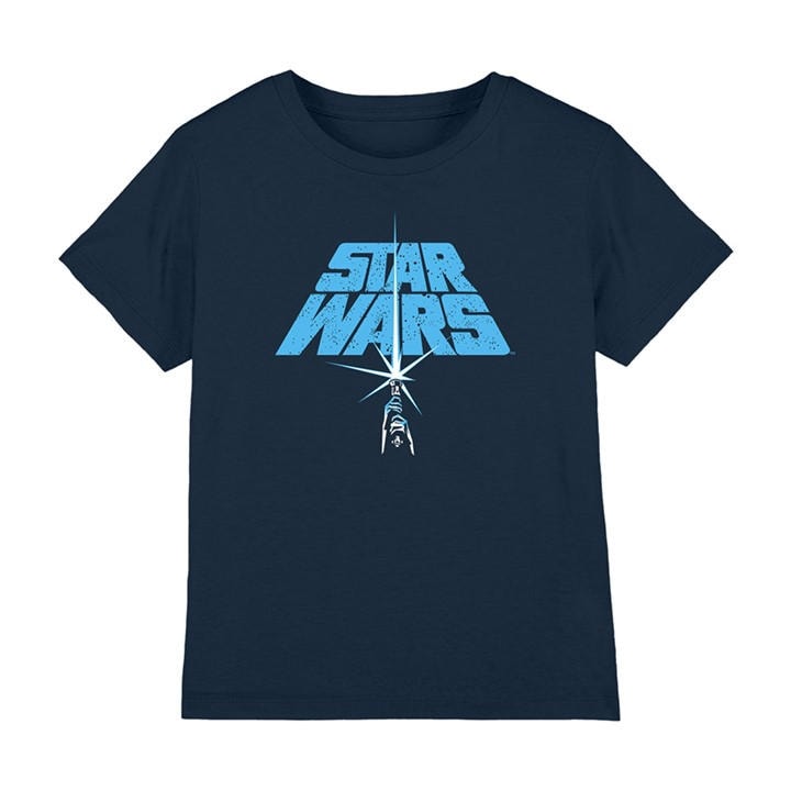 Star Wars Boys Blue Saber Logo in Size 7-8 YEARS, Sports Direct