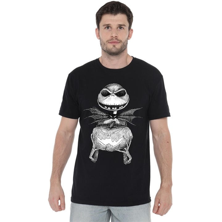 The Nightmare Before Christmas Men' Black Jack Pumpkin Sketch in Size S, Sports Direct