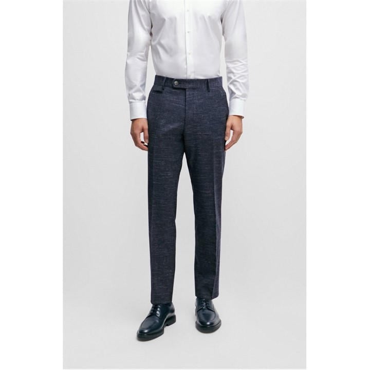 Boss Men's Blue H-Genius Slim-Fit Trousers, Sports Direct