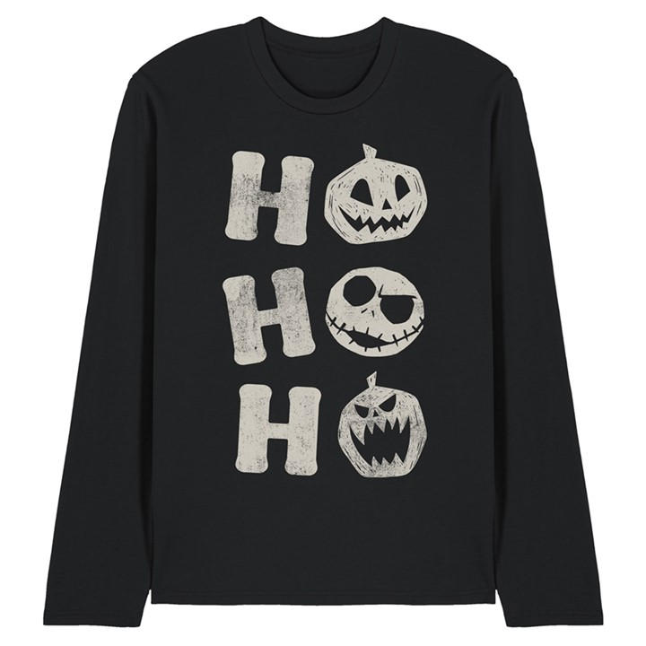 Disney Men's Black Nightmare Before Christmas Ho Ho Ho Jack Long Slee in Size 2XL, Sports Direct