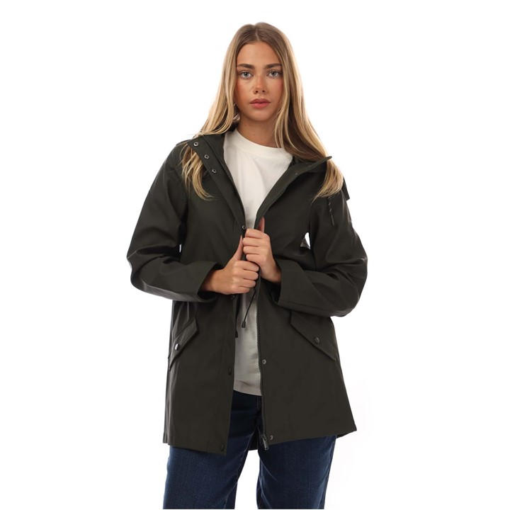 Vero Moda Women's Green Malou Coated Jacket - Size 8