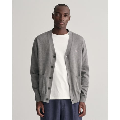 Gant - Classic Cotton V-Neck Cardigan