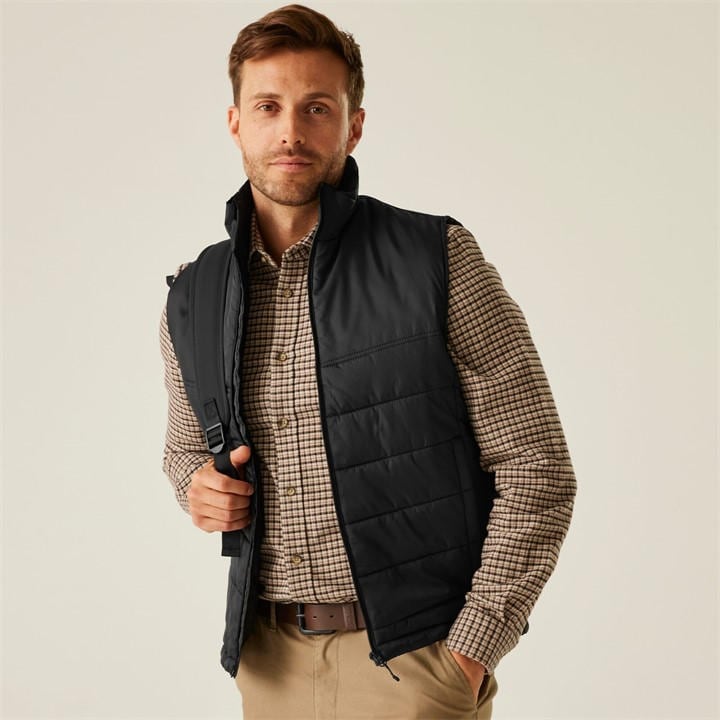 Regatta Men' Black Stage Ii Insulated Bodywarmer in Size S, Sports Direct