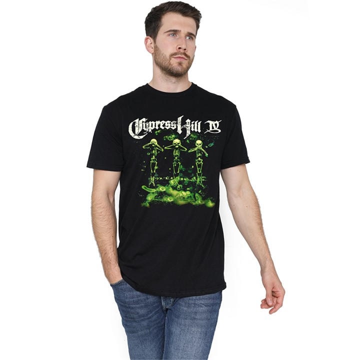 Men' Black Other Cypress Hill - Iv Album T-Shirt in Size S, Sports Direct