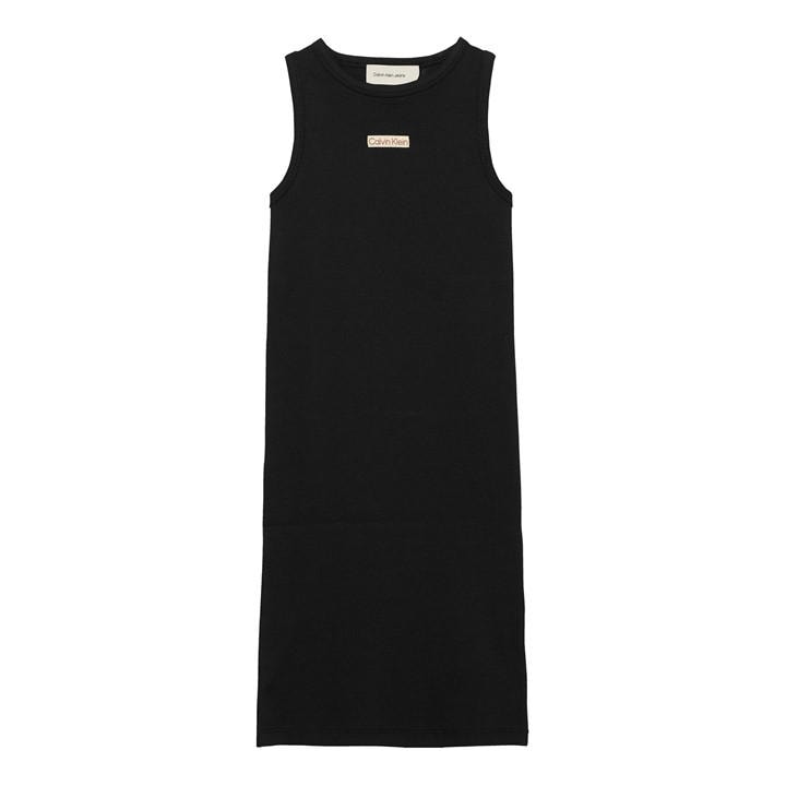Calvin Klein Jeans Girls Black Rib Sleeveless Dress in Size 14 - 16 Years, Sports Direct