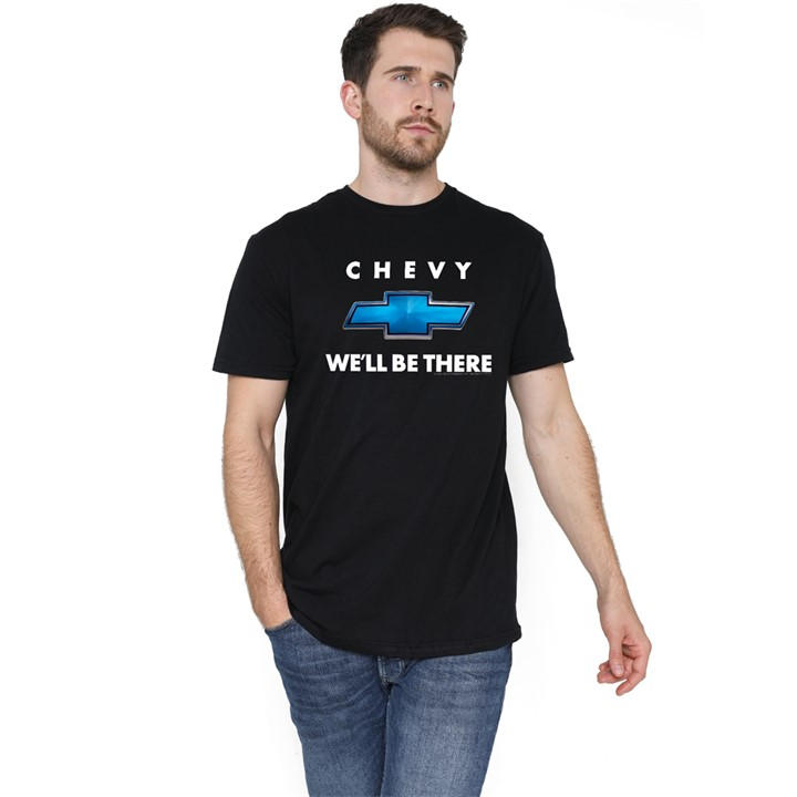 Men' Black Other Chevrolet Well Be There T Shirt in Size S, Sports Direct