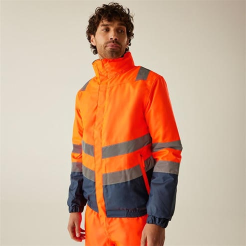 Regatta - Waterproof Hi-Vis Bomber Jacket