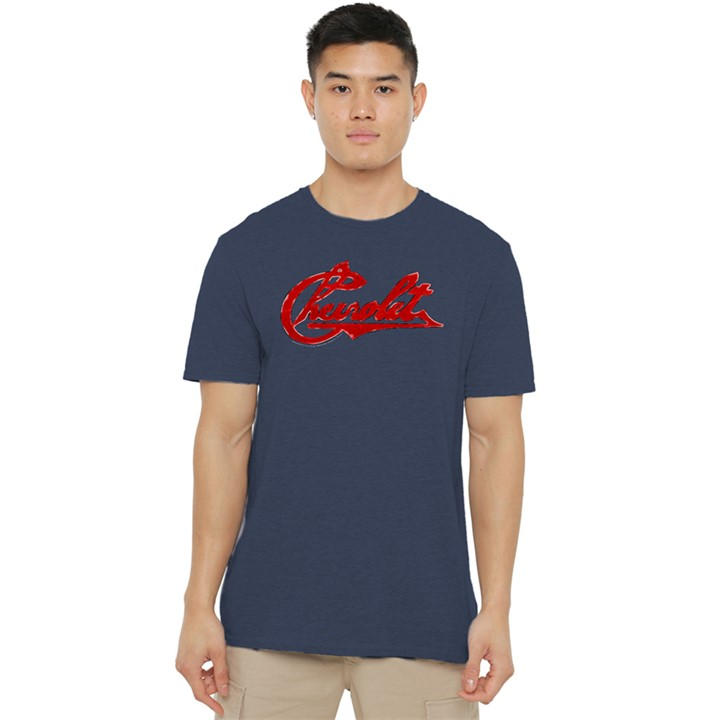 Men's Blue Other Chevrolet Chevrolet Script Distressed T-Shirt Nav in Size 3XL, Sports Direct
