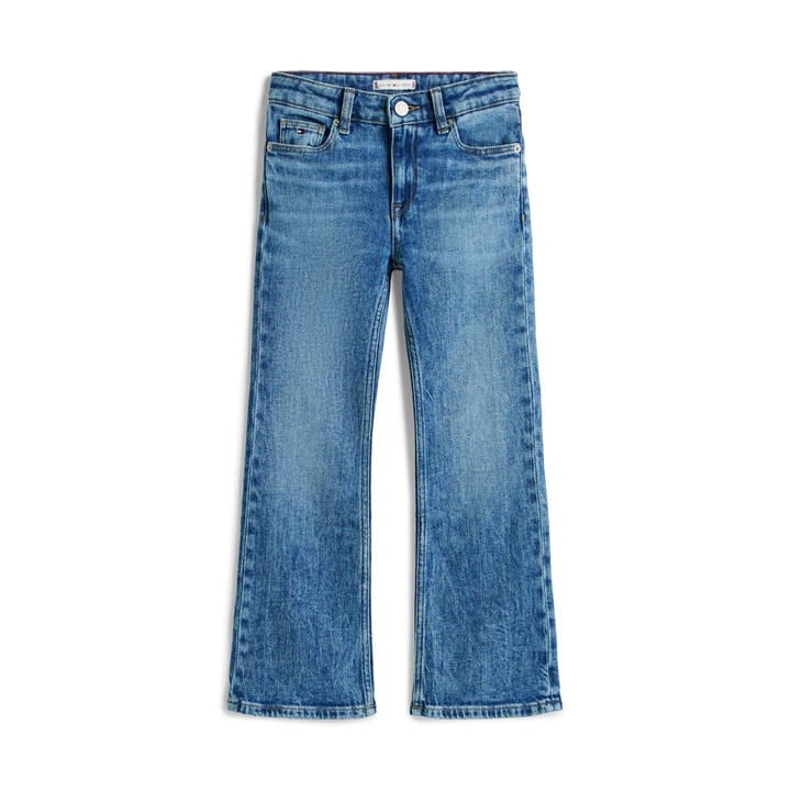 Tommy Hilfiger Girls Blue Kids' Flared Vintage Bootcut Jeans in Size 11 - 12 Years, Sports Direct