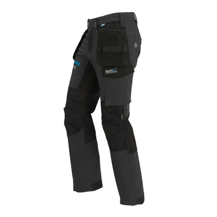 Regatta Men's Grey Strategic Softshell Work Trousers in Size 36, Sports Direct