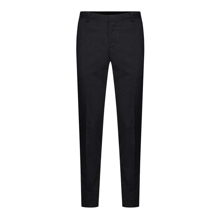 Calvin Klein Men's Black Subtle Check Slim Suit Pants in Size 44R, Sports Direct