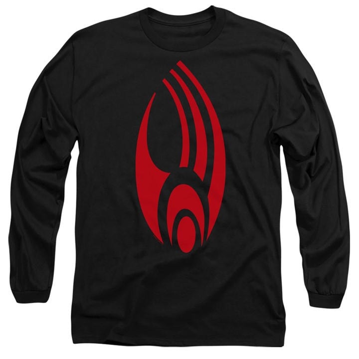 Star Trek Men's Black Borg Logo Long Sleeve T-Shirt in Size 2XL, Sports Direct