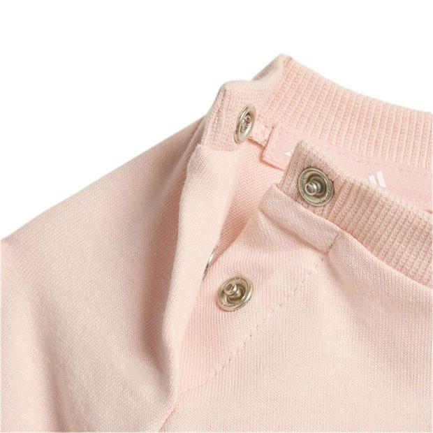 Blush Pink/Whit - adidas - Kids' Top and Trouser Set