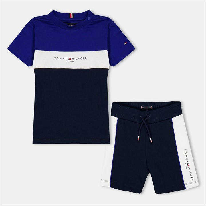 Tommy Hilfiger Boys Blue Kids' Essential Clothing Set in Size 3 - 6 Months, Sports Direct